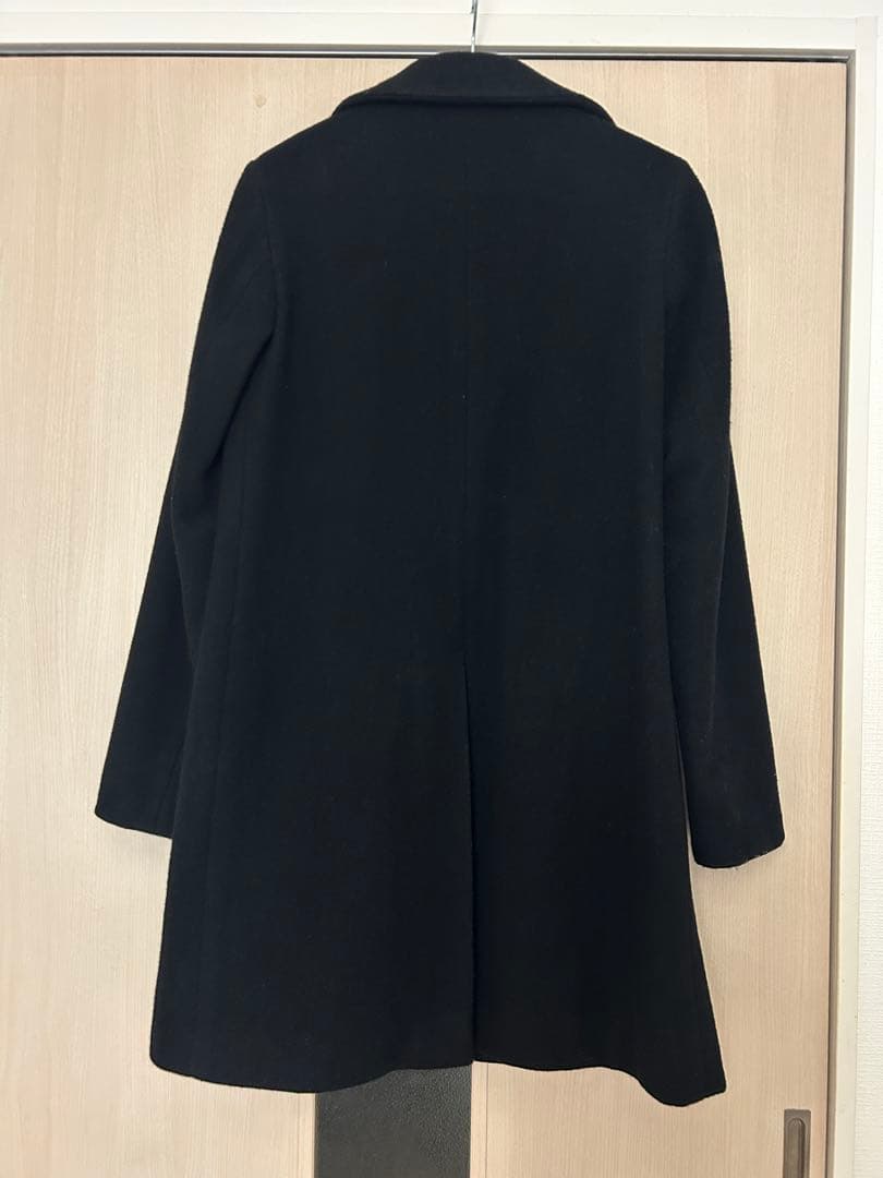 JIL SANDER 黒 ウール ピーコート サイズ34