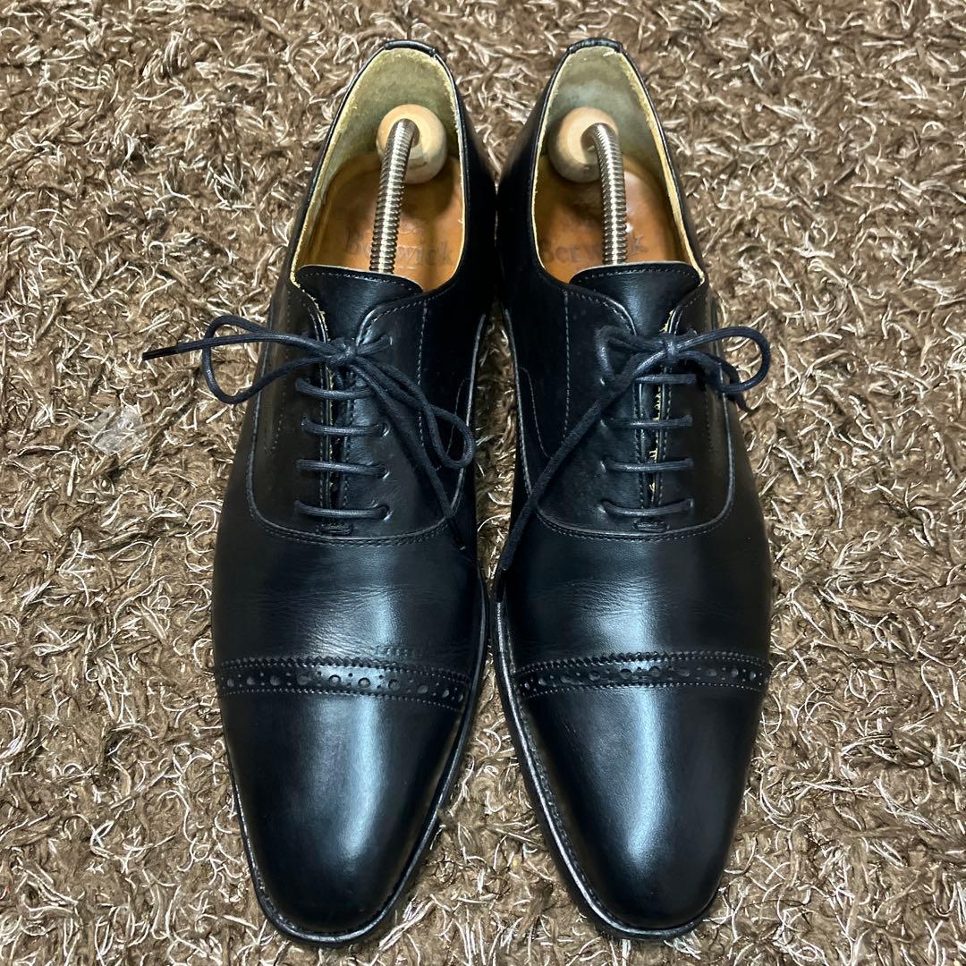 極美品☆Berwick バーウィック ストレートチップ 3772 UK7