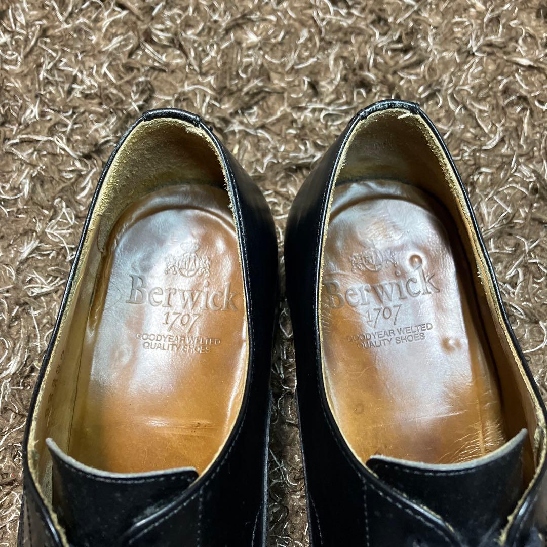 極美品☆Berwick バーウィック ストレートチップ 3772 UK7
