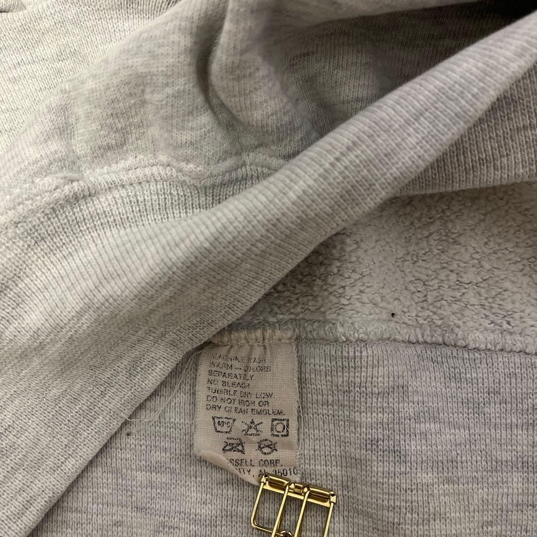 あ*様 90s USA製 ラッセル ハイコットン 無地 グレー スウェット XL