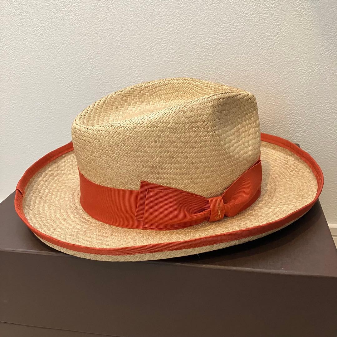 ほぼ新品★ ボルサリーノ　麦わら帽子