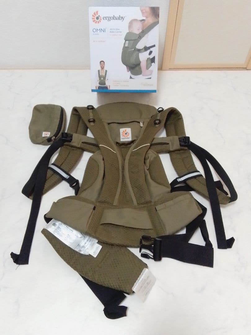 エルゴベビー オムニブリーズ オリーブグリーン 抱っこひも メッシュ エア 正規