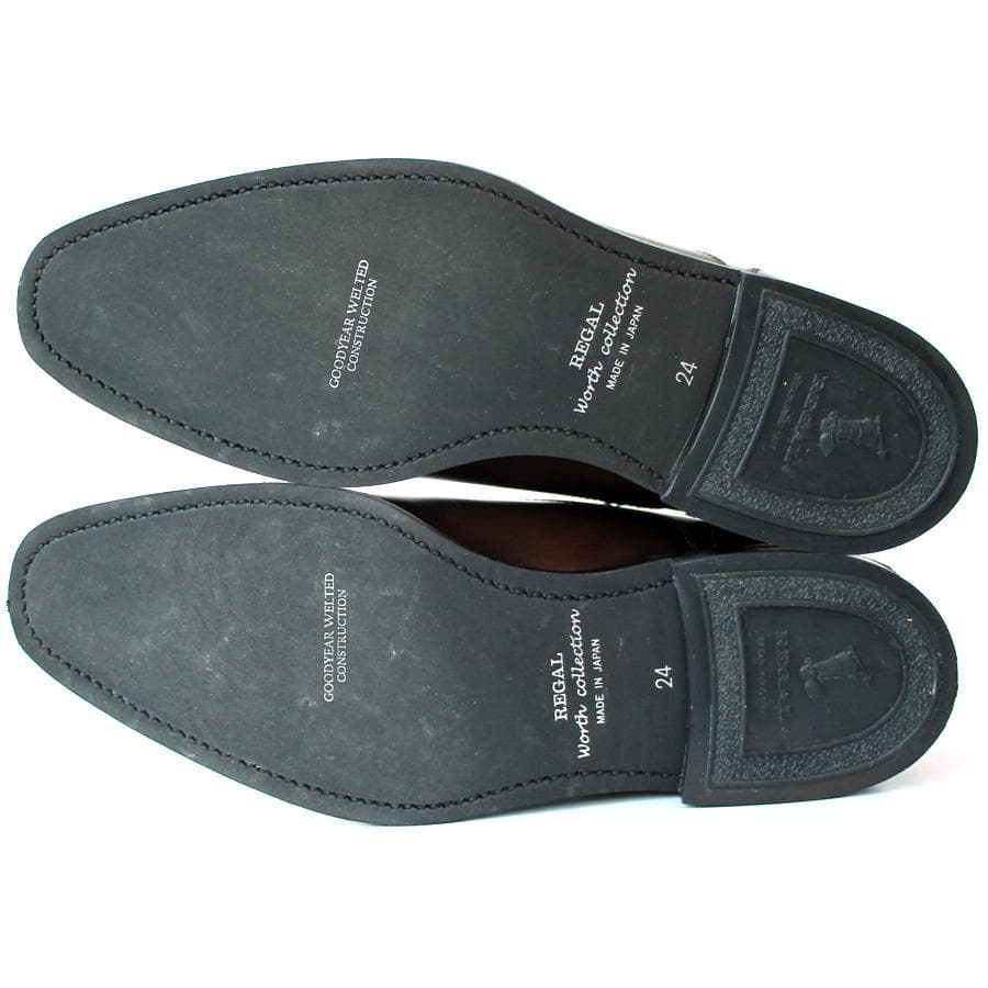 良品 REGAL ストレートチップ ブラウン ビジネス ドレスシューズ 日本製