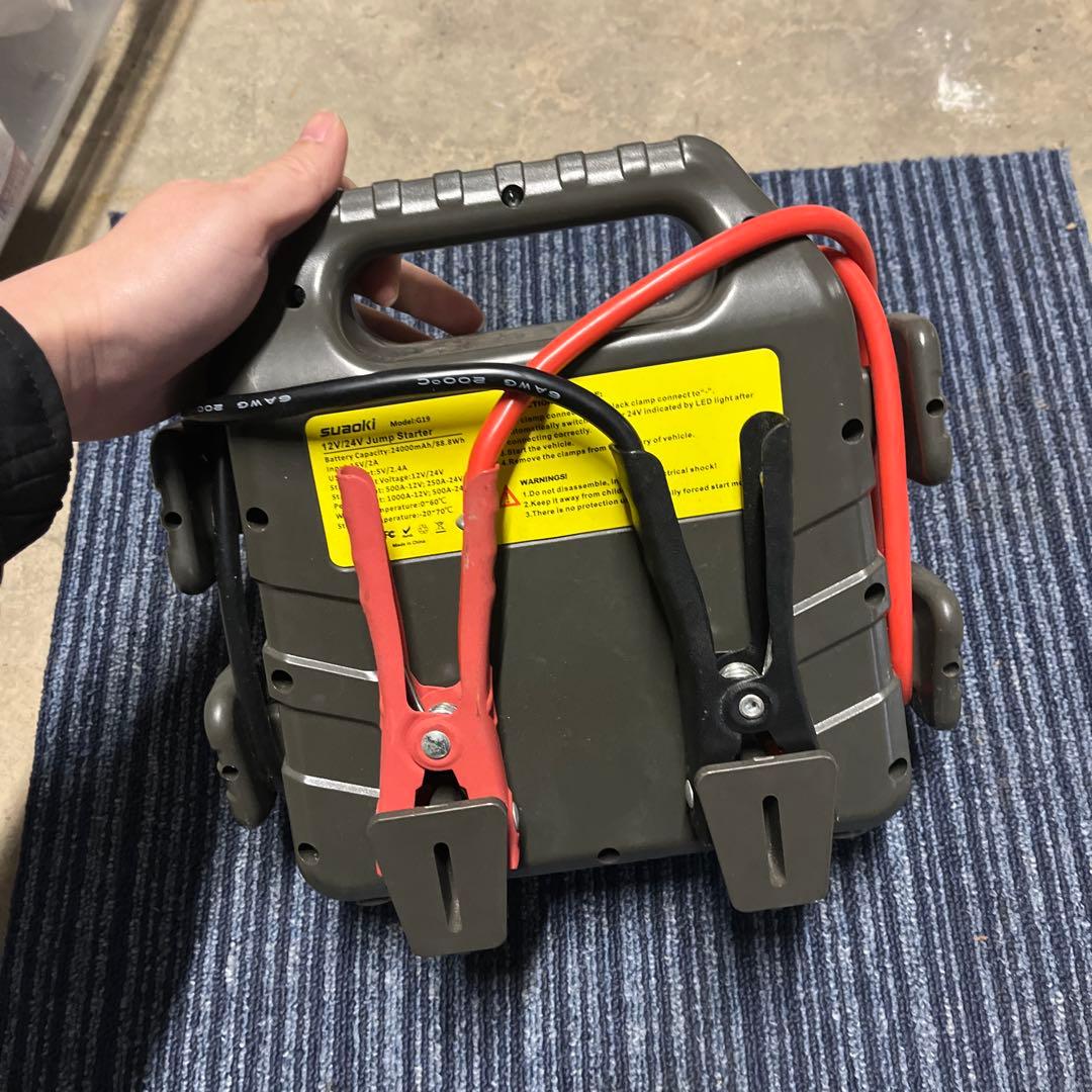 suaoki ジャンプスターター 12V 24V併用　バッテリー上がりに