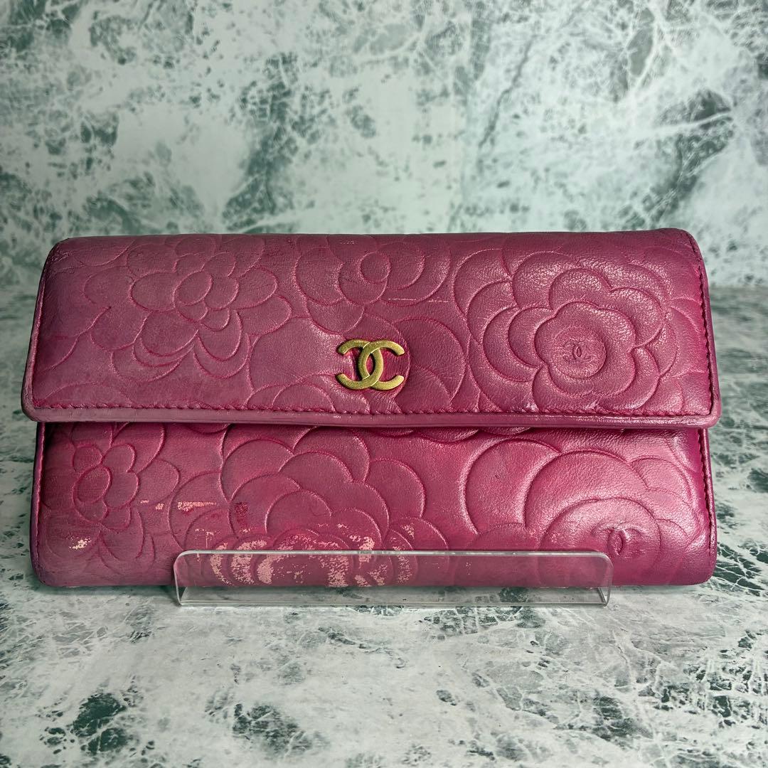 ✨CHANEL✨　シャネル　長財布　カメリア