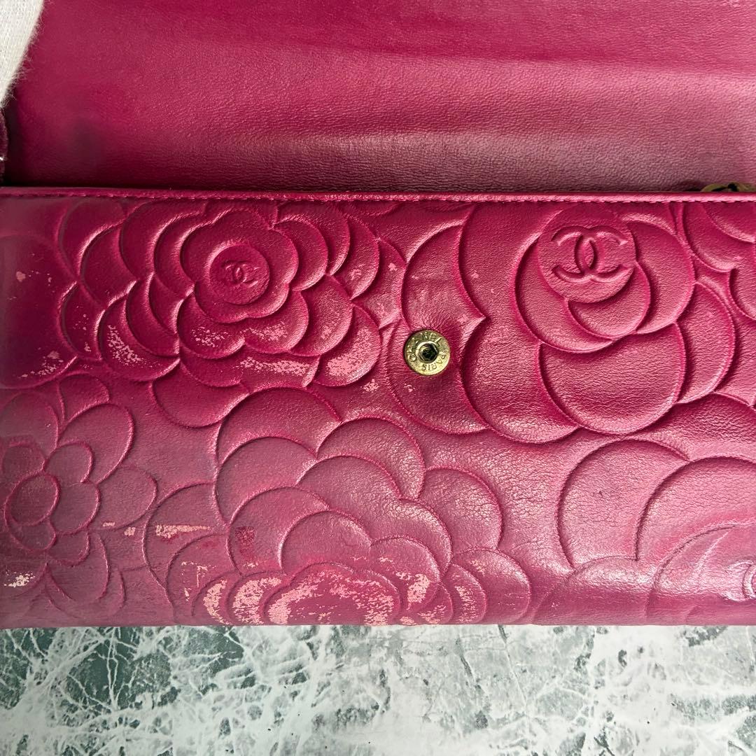 ✨CHANEL✨　シャネル　長財布　カメリア