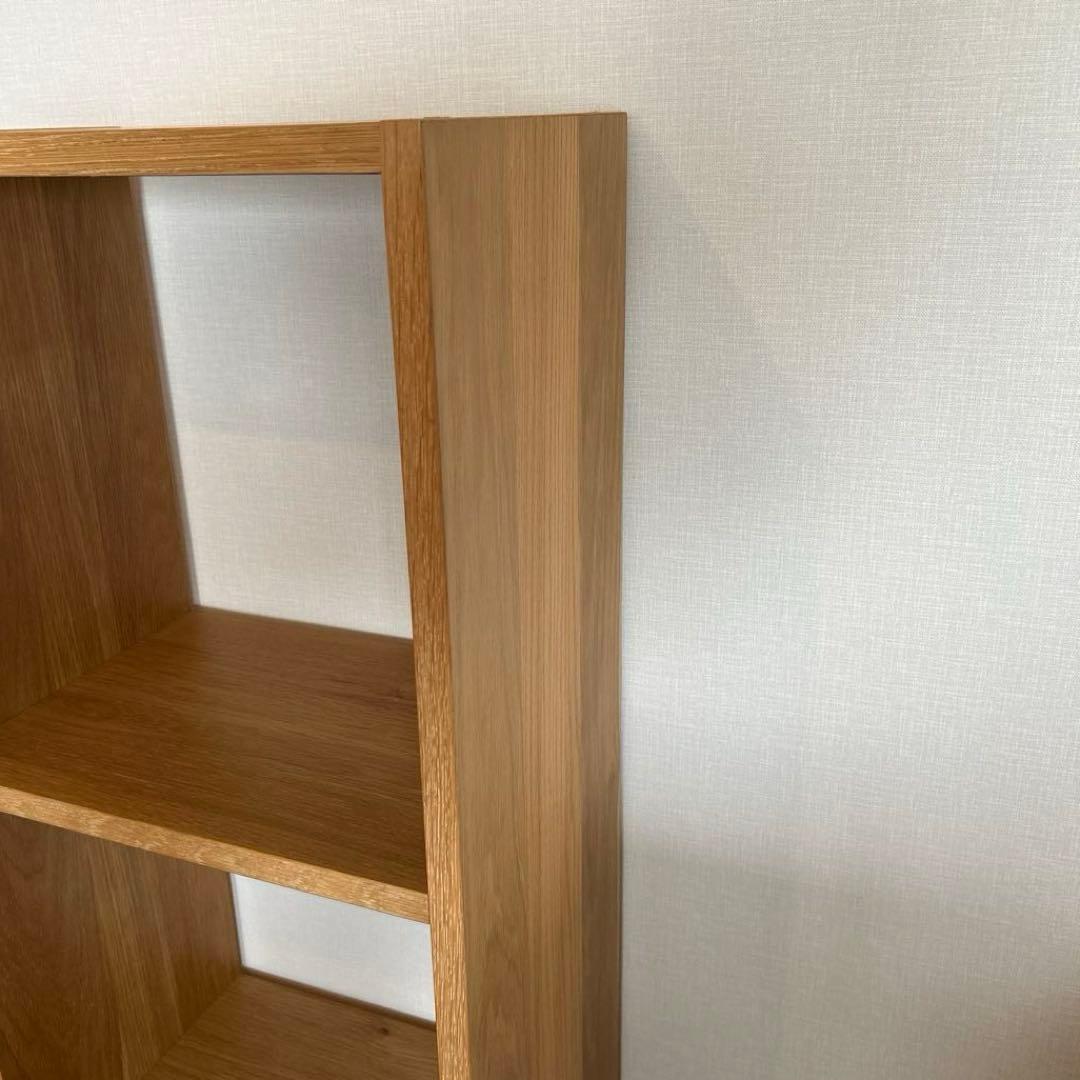無印　スタッキングシェルフ3段　オーク材　【難あり】