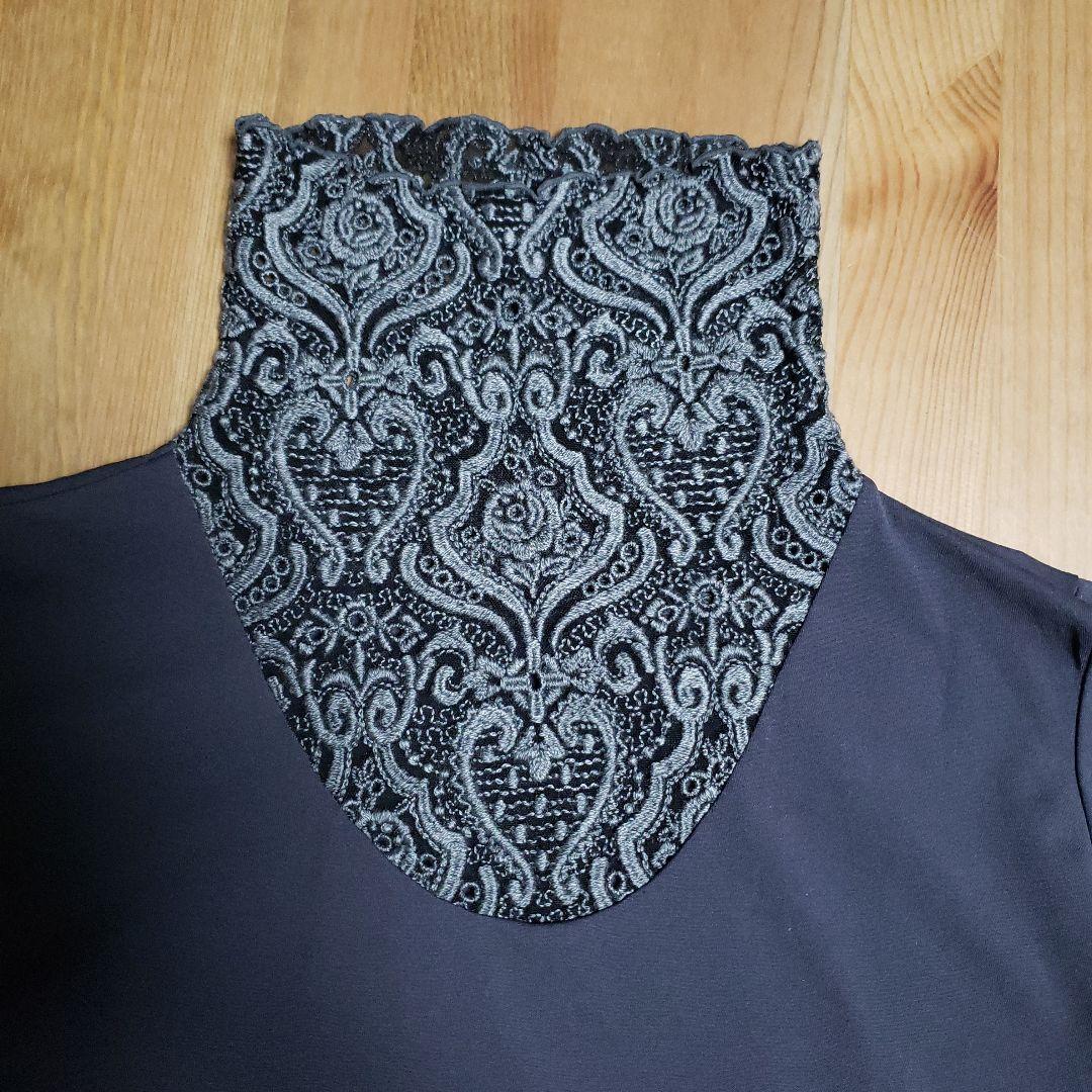 ミヤコレース∥素敵なカットソー/人気のグレー★美品★