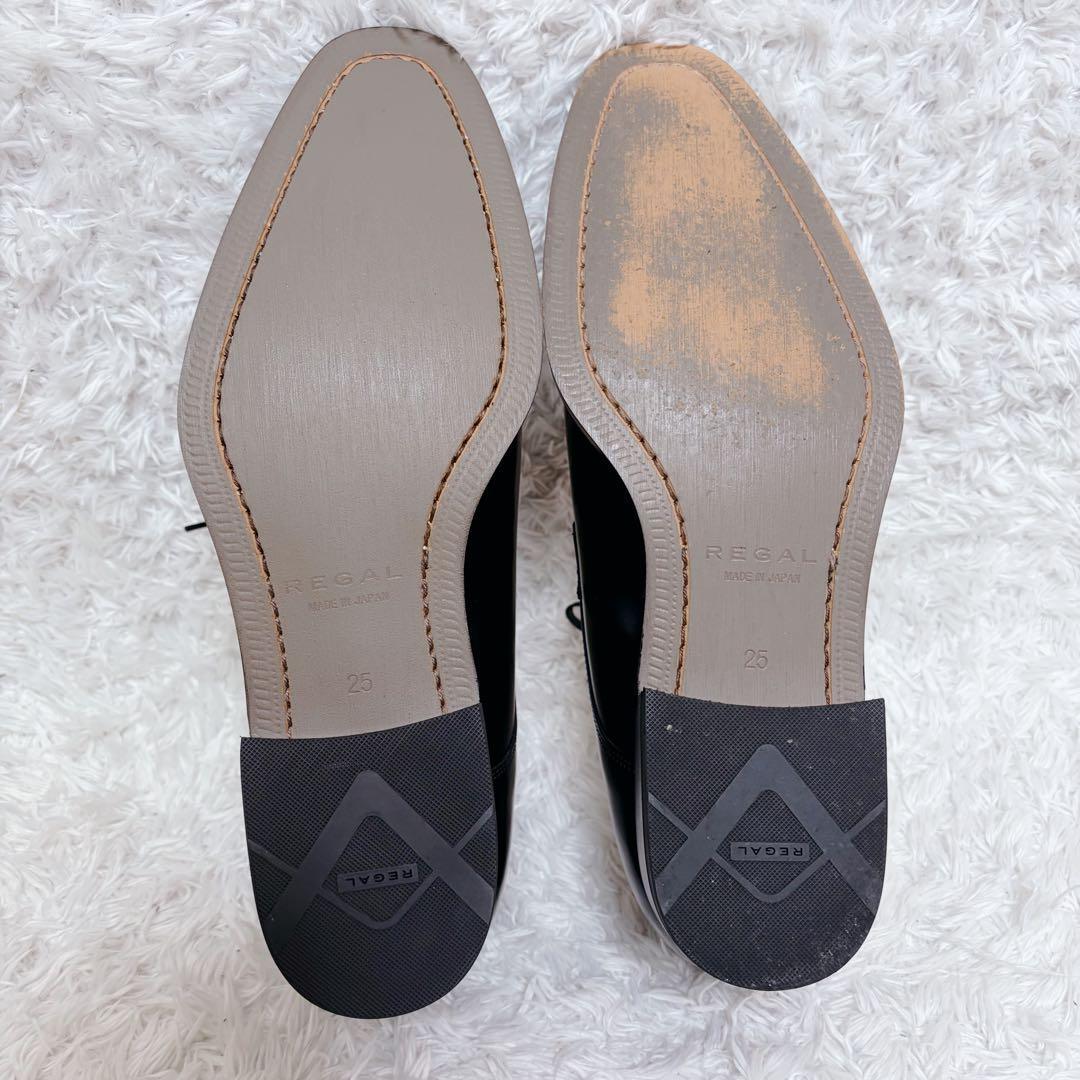 未使用級 REGAL リーガル25.0 Uチップ レザー 外羽根 124R