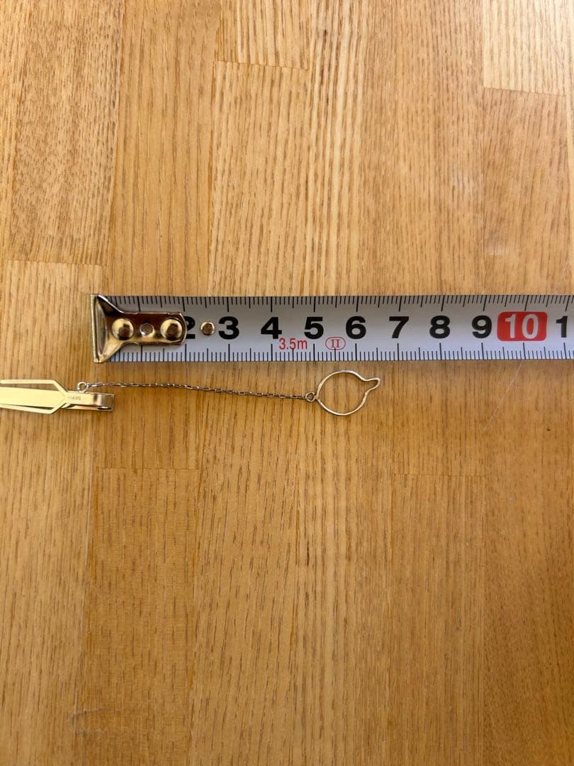 14Kゴールド ネクタイピン 約7.5cm