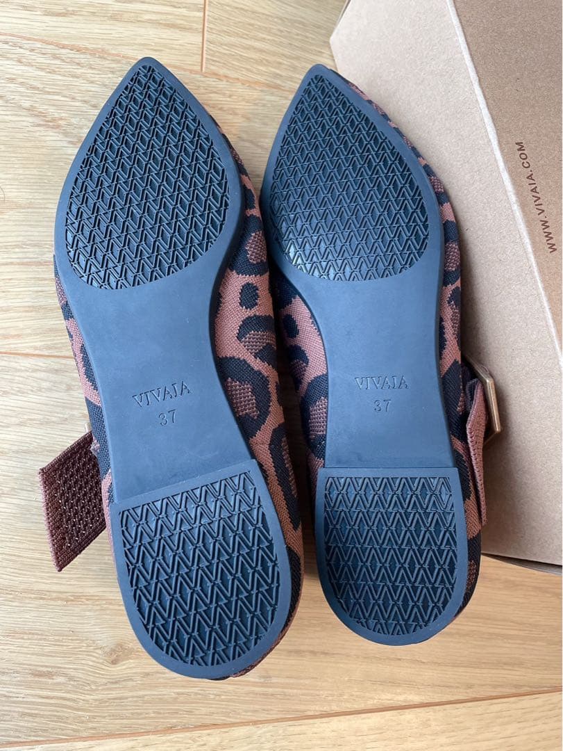 新品未使用　VIVAIA ヒョウ柄　メリージェーン　レオパード　37