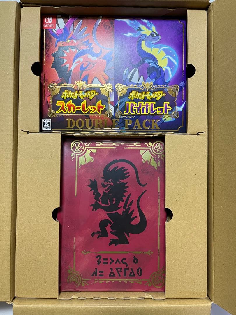 【‼️新品未開封‼️】ポケモン スカーレット・バイオレット ダブルパック 予約特典付