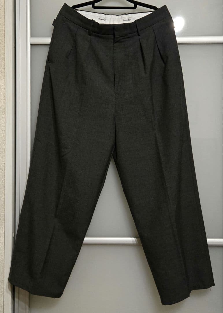 Steven Alan ツータック スラックス ワイド トラウザーズ Lサイズ