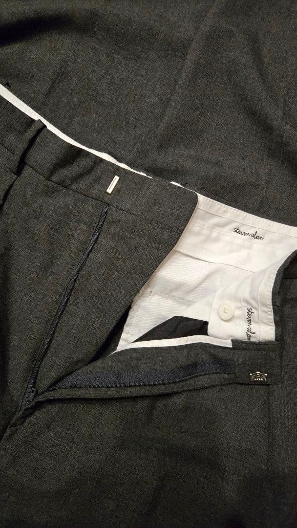 Steven Alan ツータック スラックス ワイド トラウザーズ Lサイズ