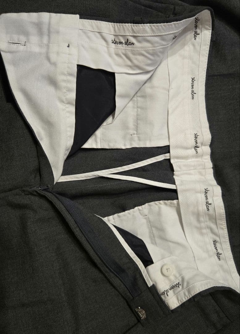 Steven Alan ツータック スラックス ワイド トラウザーズ Lサイズ