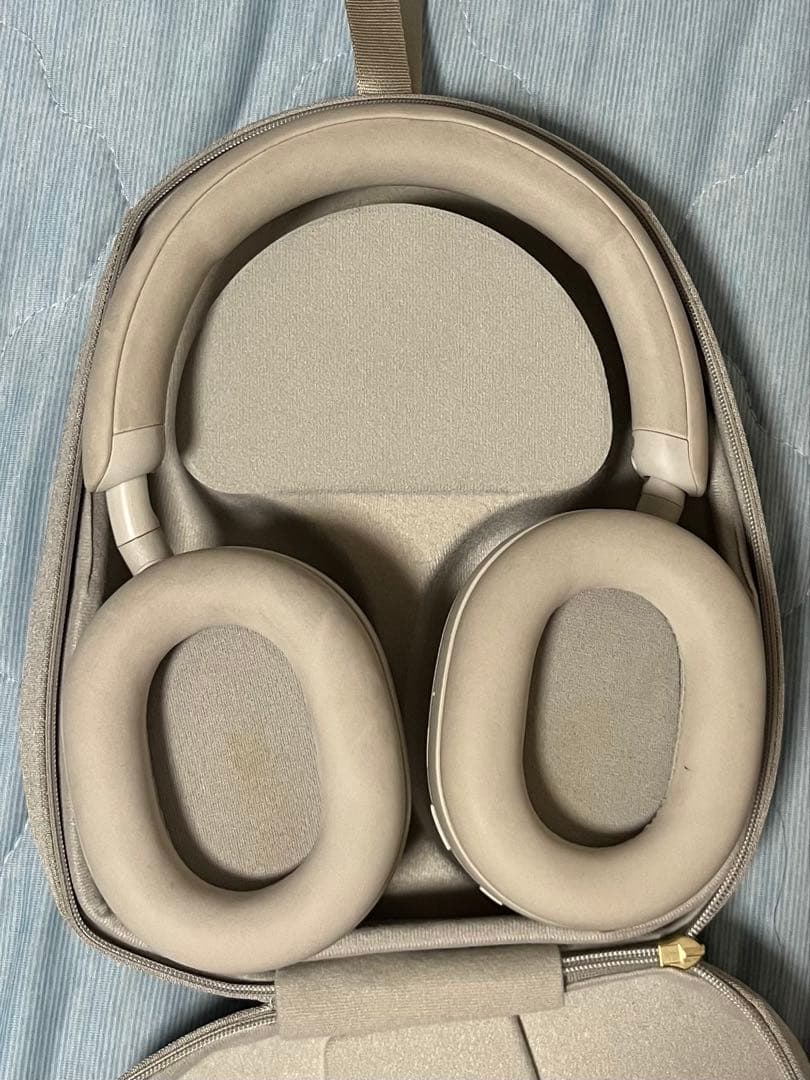 sony wf-1000xm5 ワイヤレスヘッドホン ベージュ 収納ケース付き