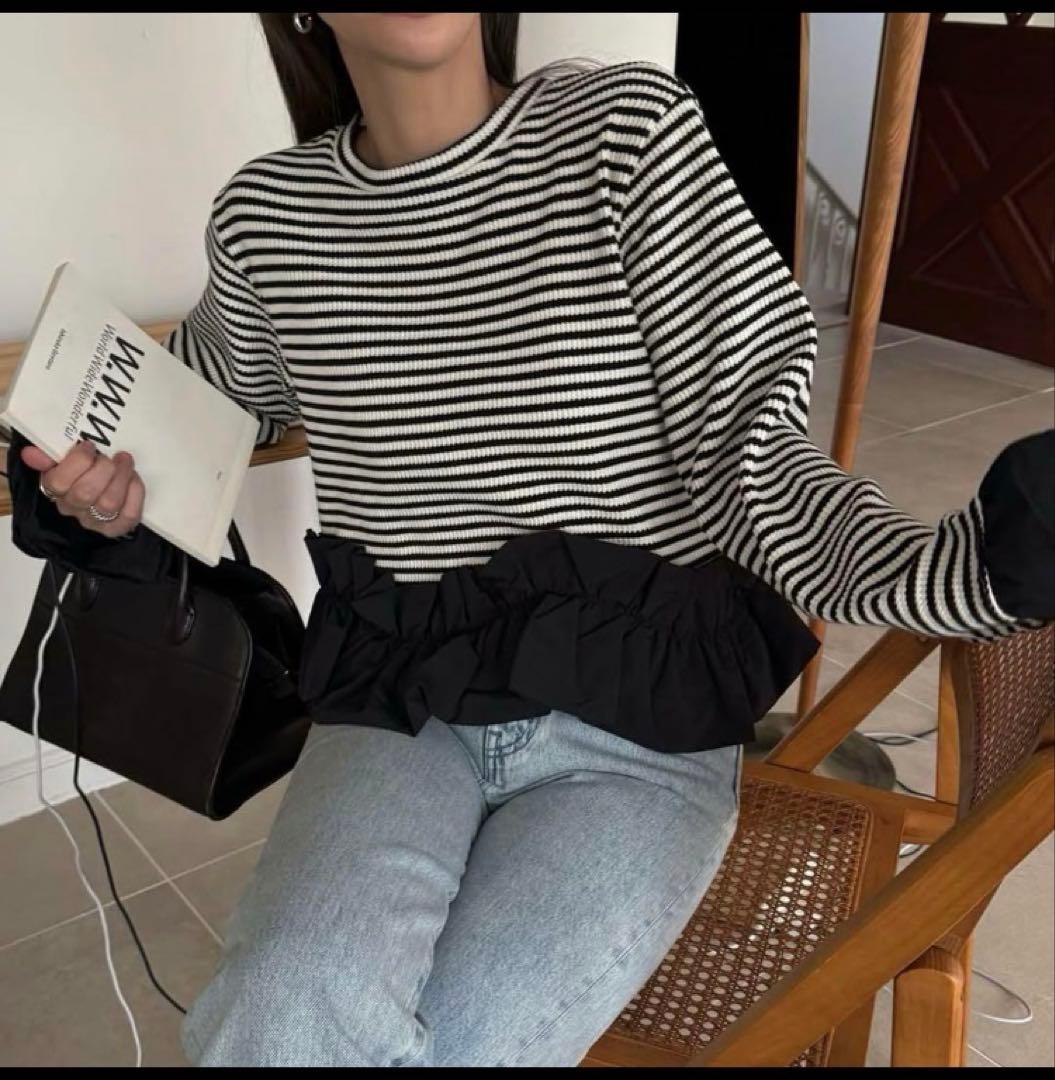 10月末まで¥11,000→9,000円⭐︎ WILLFULLY ボーダートップス