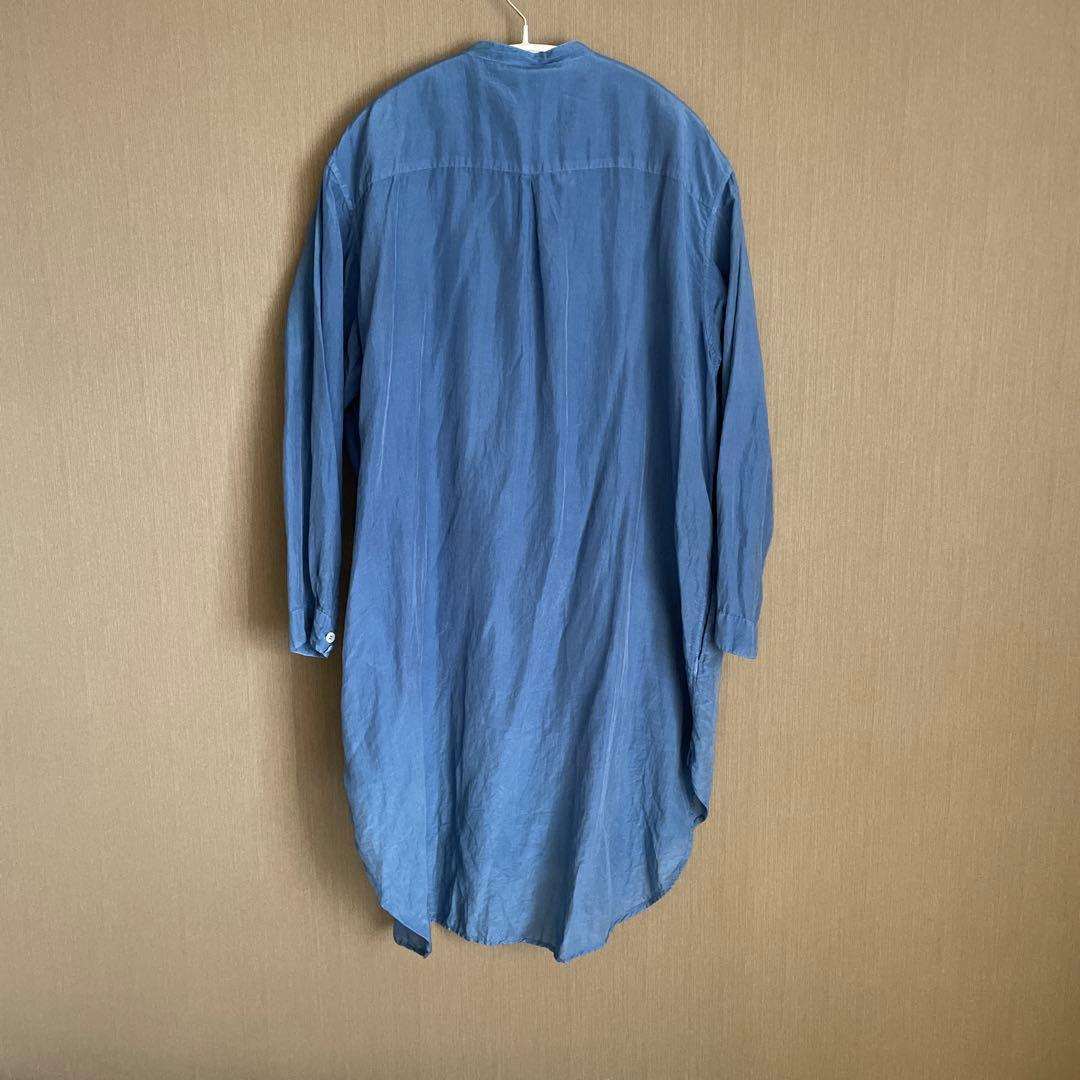 再値下げ【宝島染工】定番-シルクコットンシャツINDIGO【ユニセックス】