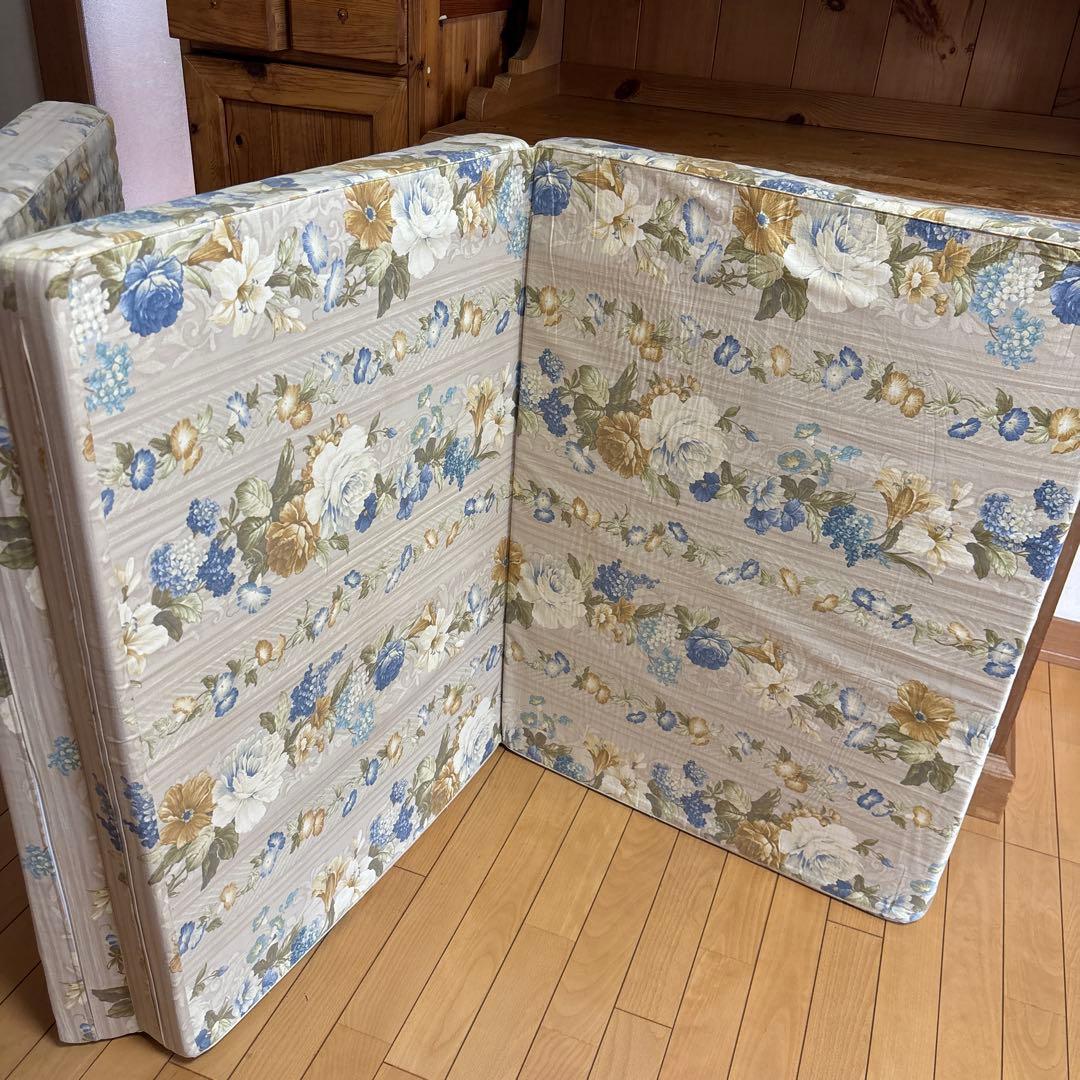 西川　ムアツ布団　三つ折り マットレス　シングル　健康敷きふとん