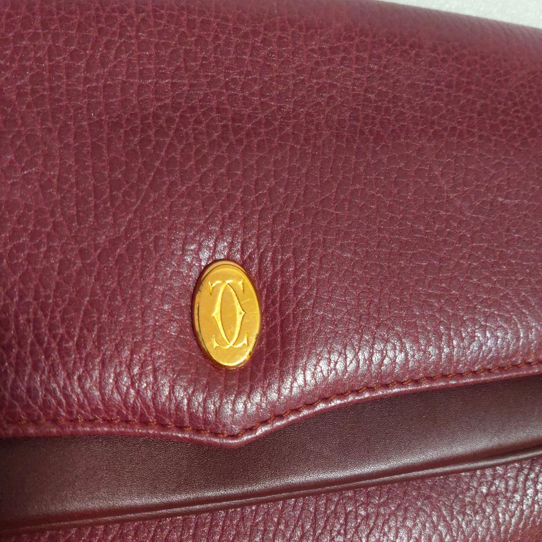 カルティエ Cartier クラッチバッグ マストライン ボルドー レザー保存袋