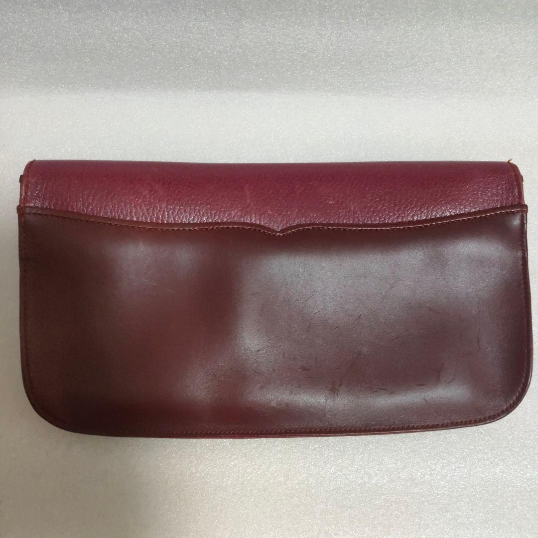 カルティエ Cartier クラッチバッグ マストライン ボルドー レザー保存袋
