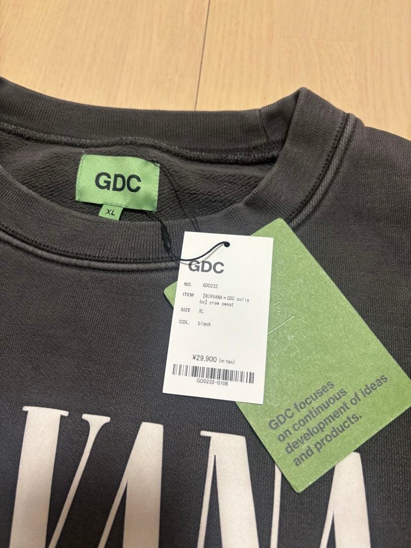 NIRVANA×GDC Collabo Crew Sweat キムタク着　XL