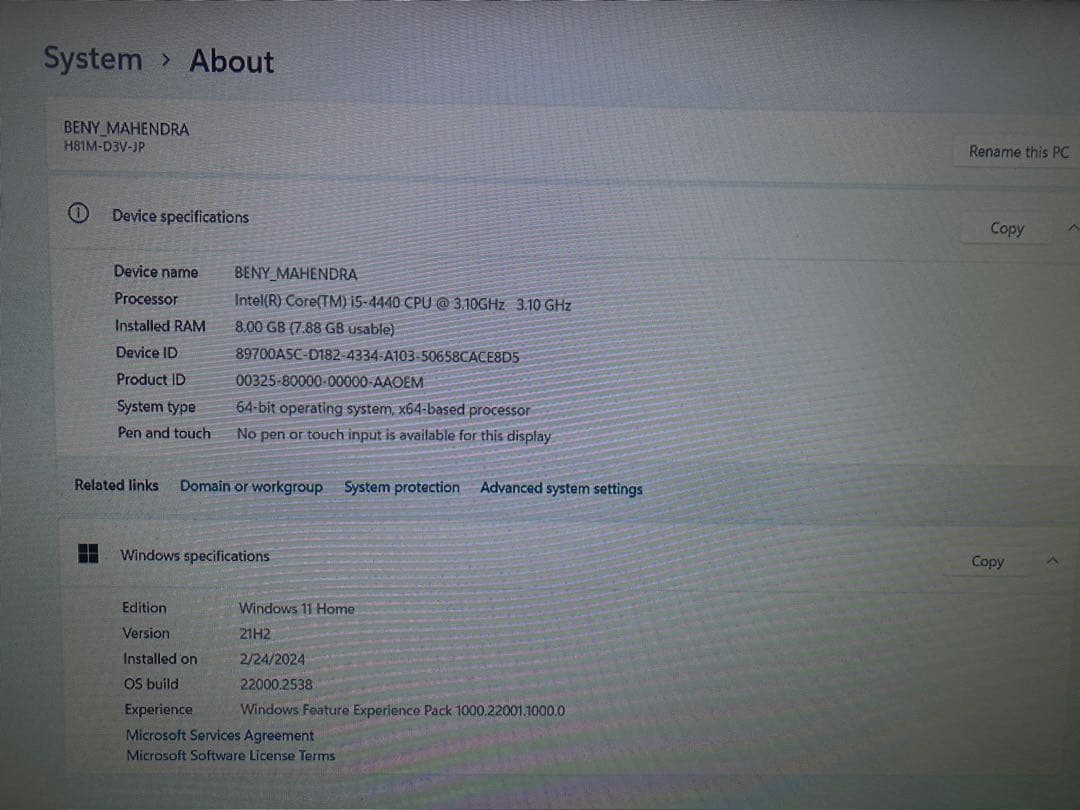 PC MOUSE COMPUTER/デスクトップ/OS Windows 11