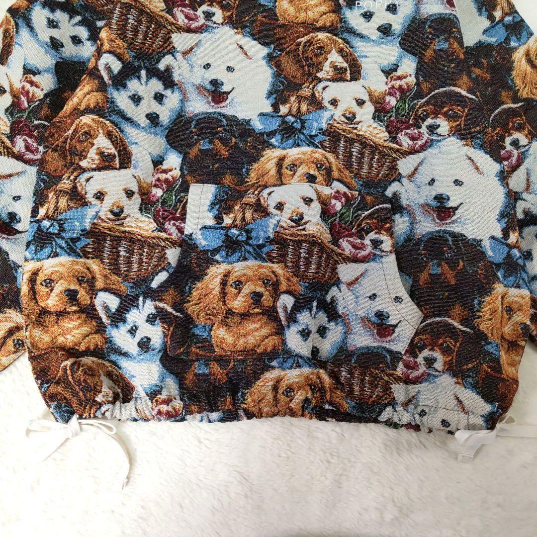 POPPY✳️あさぎーにょ メニードッグゴブランパーカー【F】プルオーバー