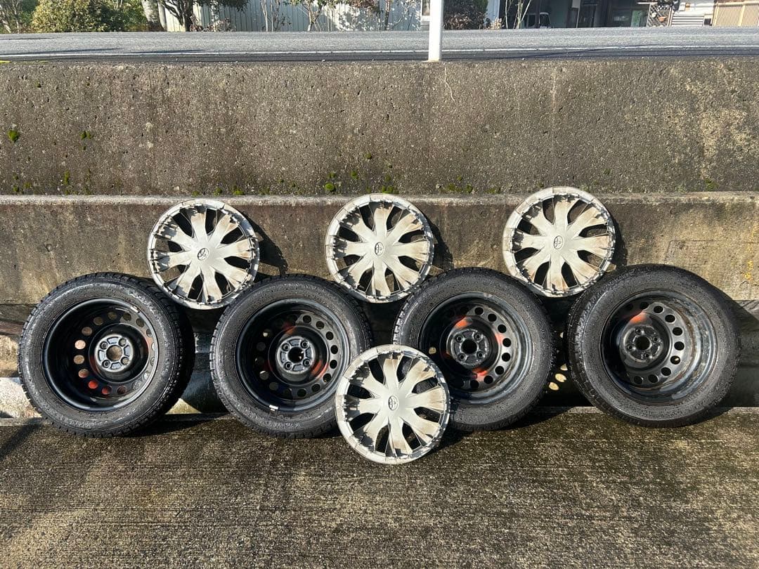 15インチ スチールホイールセット ホイールカバー付き