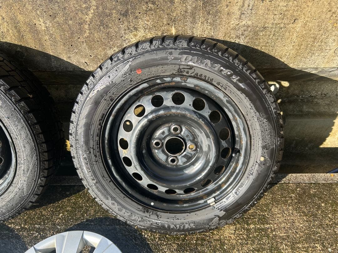 15インチ スチールホイールセット ホイールカバー付き