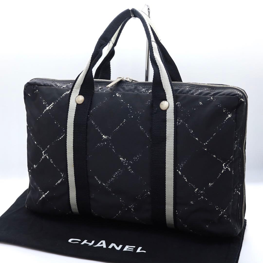 【超美品】　シャネル　旧トラベルライン　ビジネスバッグ　ハンドバッグ　ナイロン