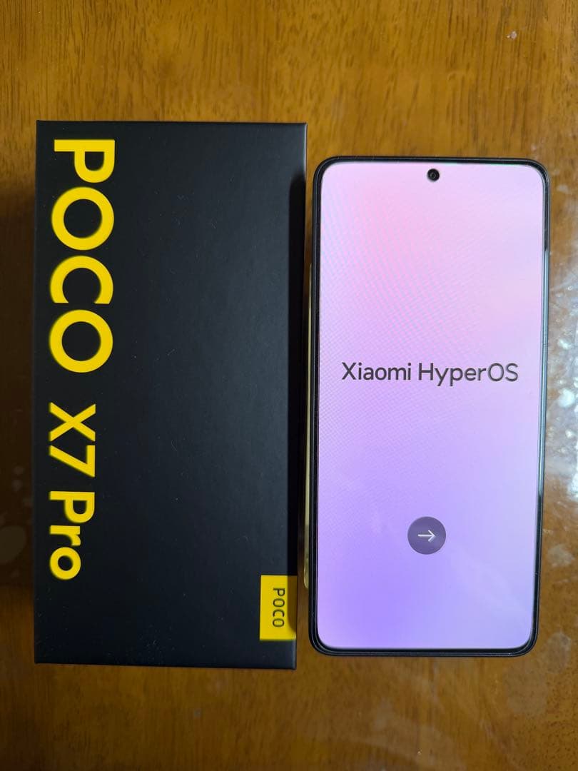 POCO X7 PRO 12GB 512GB Yellow SIMフリー 国内版