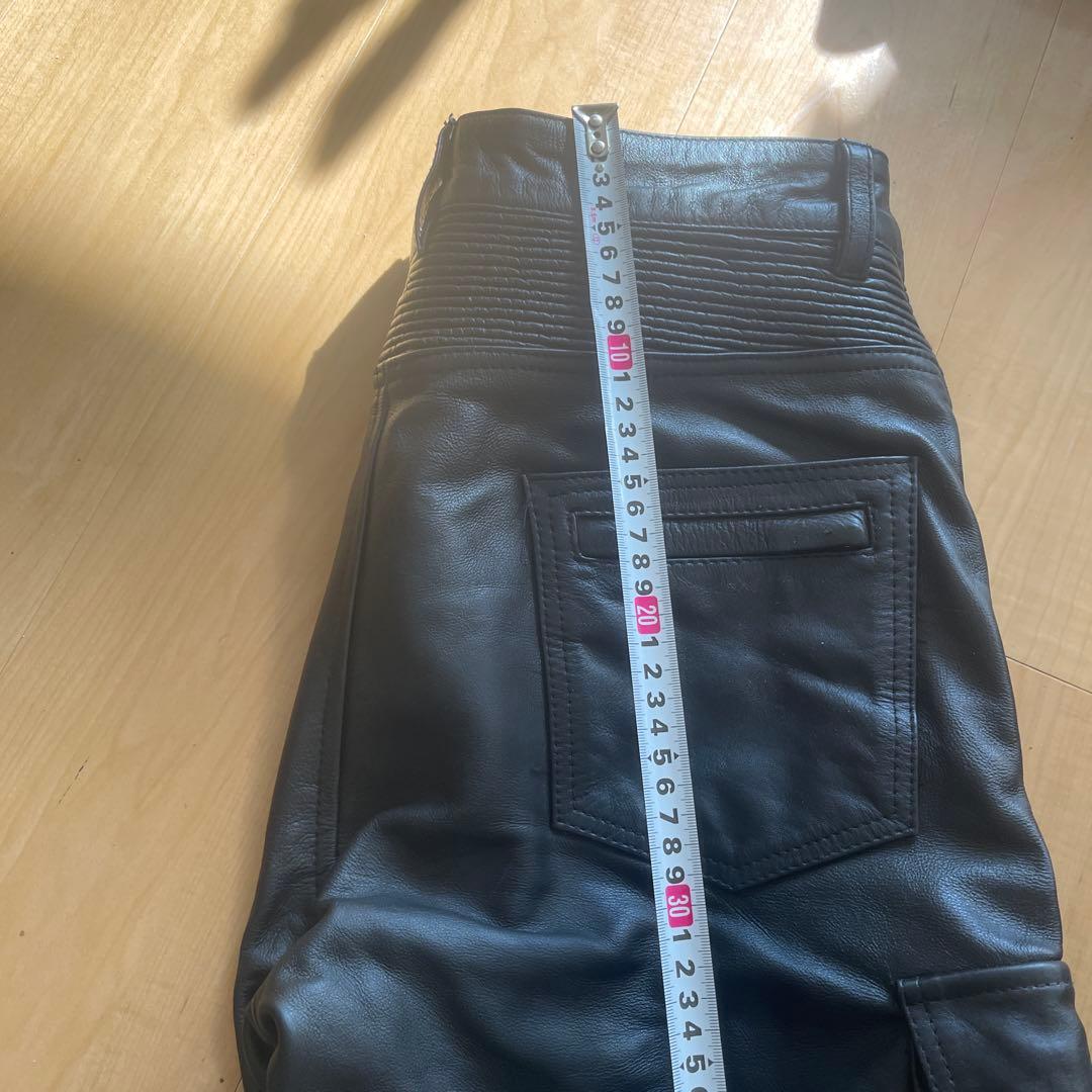 WVD レザー カーゴパンツ Lサイズ 黒　バイクレザーパンツ