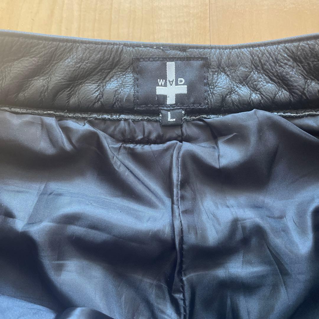 WVD レザー カーゴパンツ Lサイズ 黒　バイクレザーパンツ