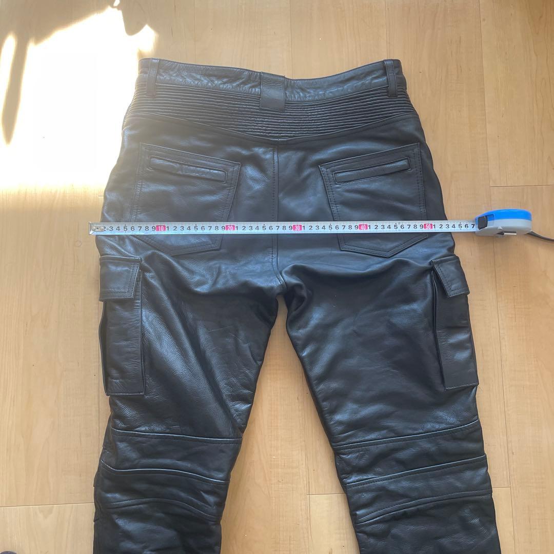 WVD レザー カーゴパンツ Lサイズ 黒　バイクレザーパンツ