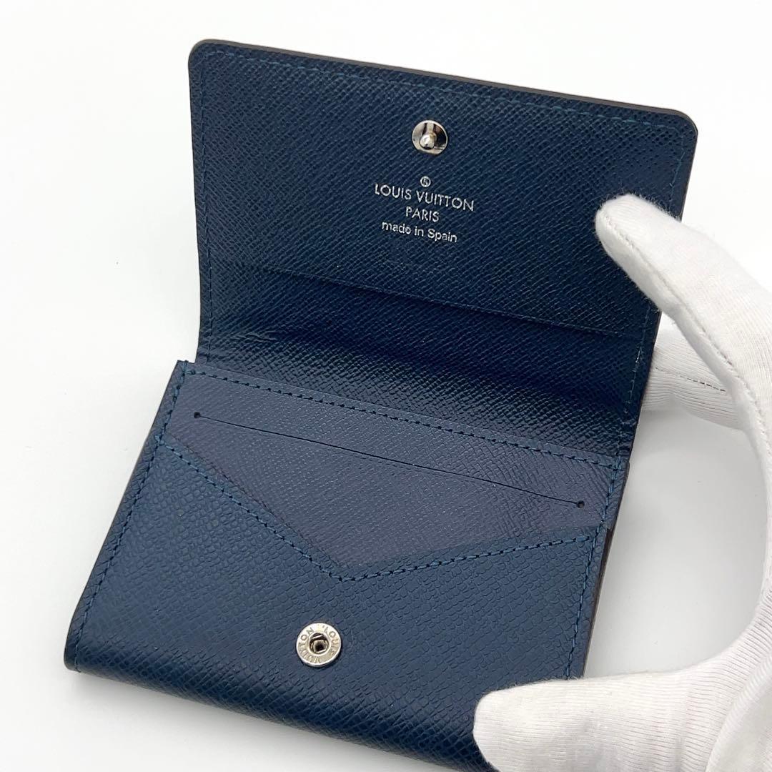24時間限定❣️【極美品】ルイヴィトン タイガ 名刺入れ ネイビー カードケース
