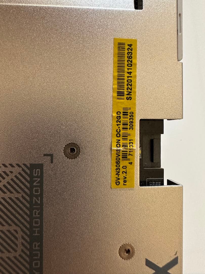 グラフィックボード・グラボ・ビデオカード GIGABYTE GeForce RTX 3060 VISION OC 12GB