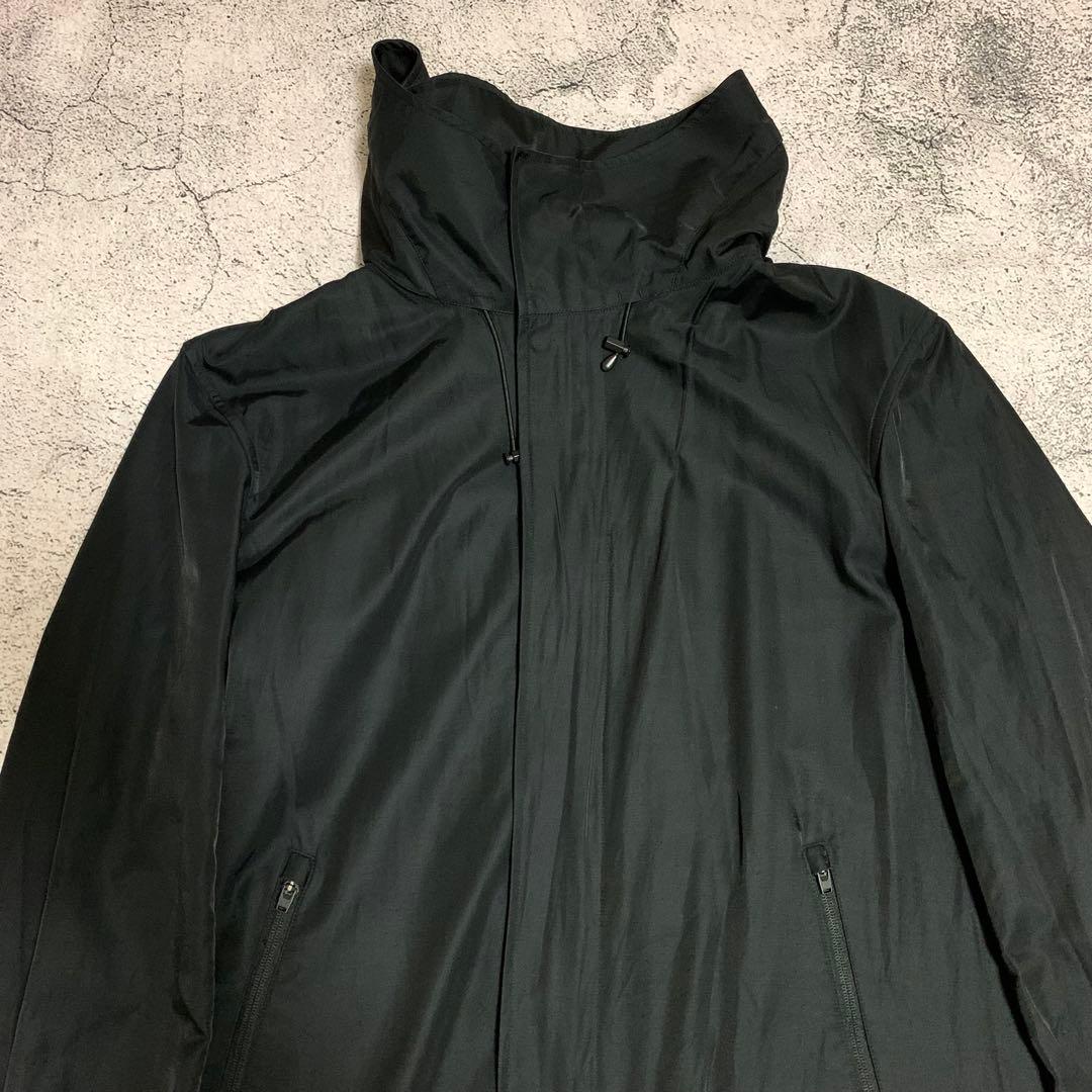 Y-3 ナイロンモッズコート　パーカー　フード　ロングコート　ブラック　Mサイズ
