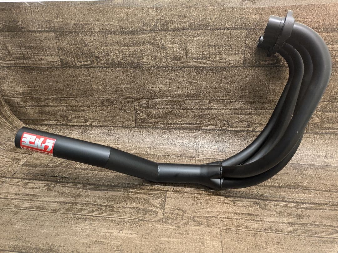 CB400F/350F ショート管マフラー黒　ステッカー付き送　料込み