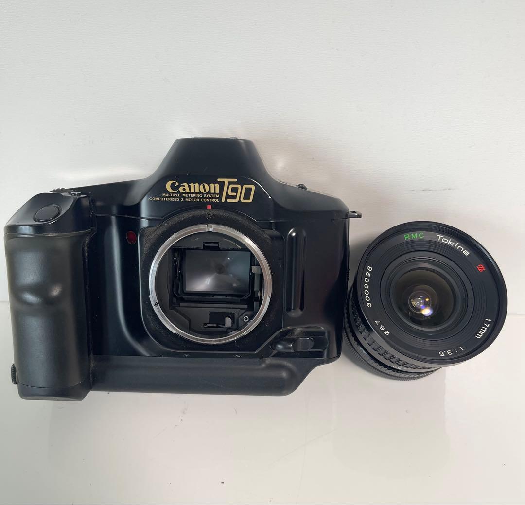 Canon T90 一眼レフカメラ + Tokina 17mmレンズ