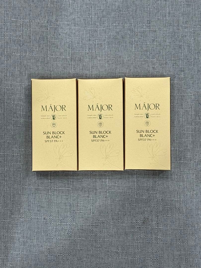 MAJOR SUN BLOCK BLANC+ 3個セット マジョール 日焼け止め