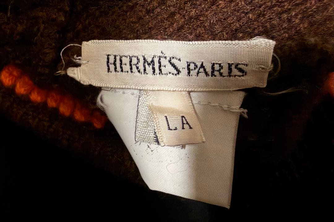 エルメス / HERMES マルジェラ期 Hロゴ カシミヤ ニット帽