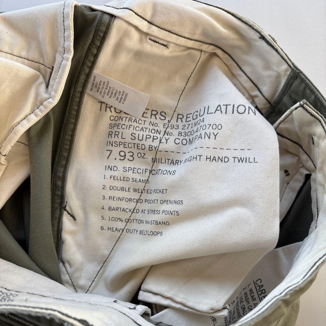 オールド　RRL オフィサーチノ　ミリタリーチノ
