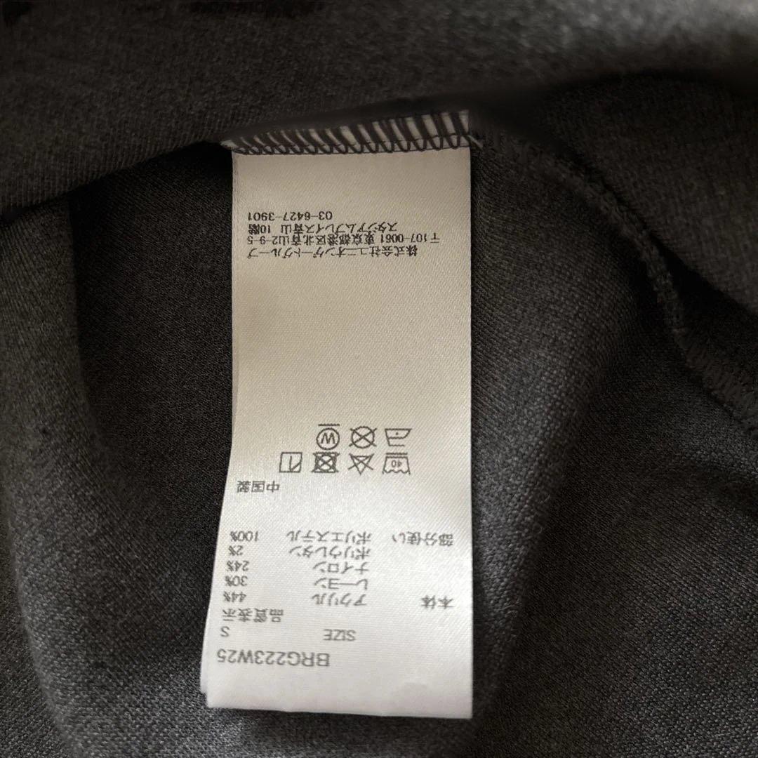 BRIEFING グレー ジップアップ セーター S