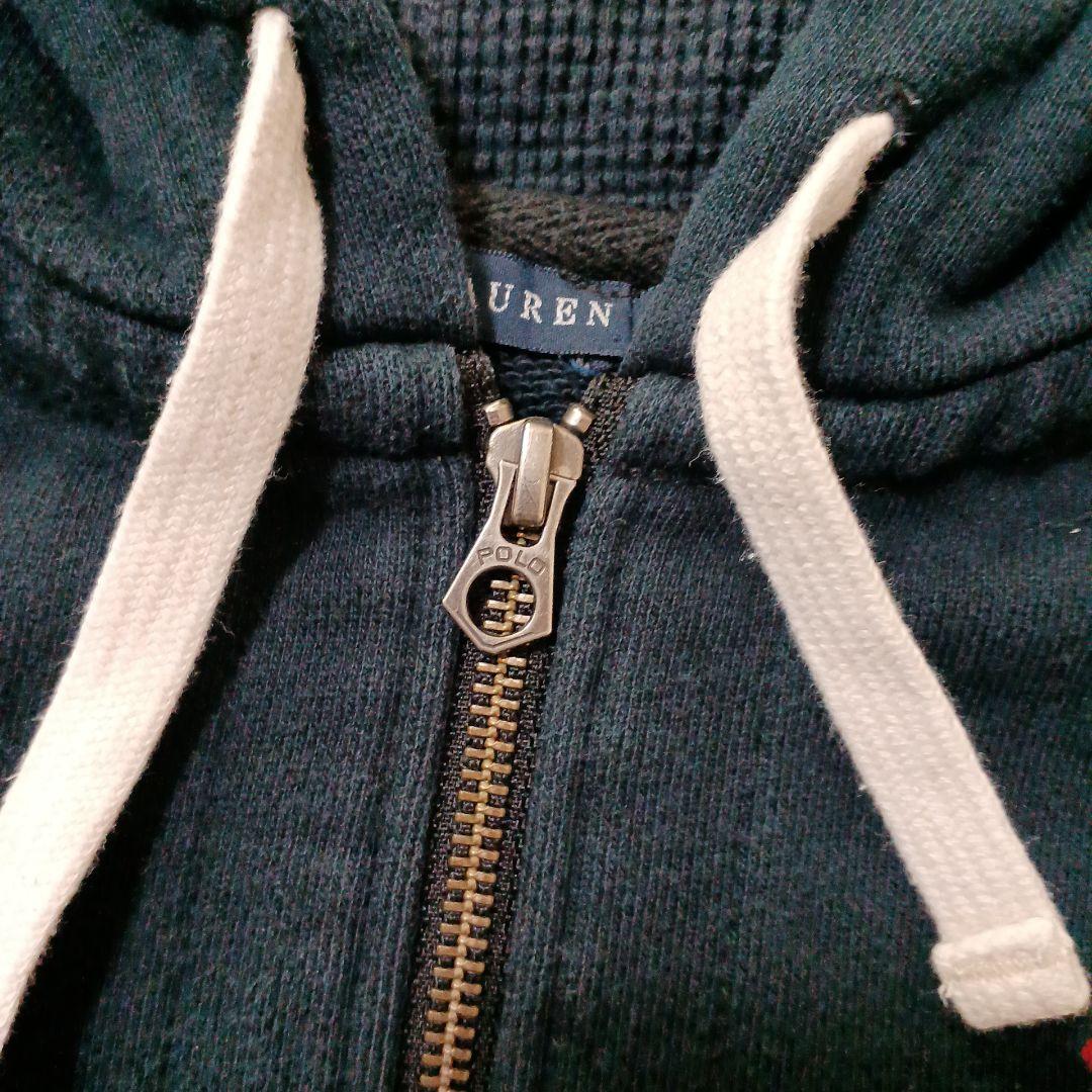 Ralph Lauren パーカー 平成ギャル Y2K ネイビー ビッグポニー