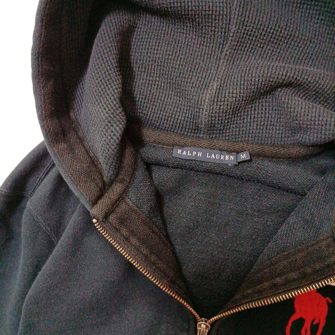Ralph Lauren パーカー 平成ギャル Y2K ネイビー ビッグポニー
