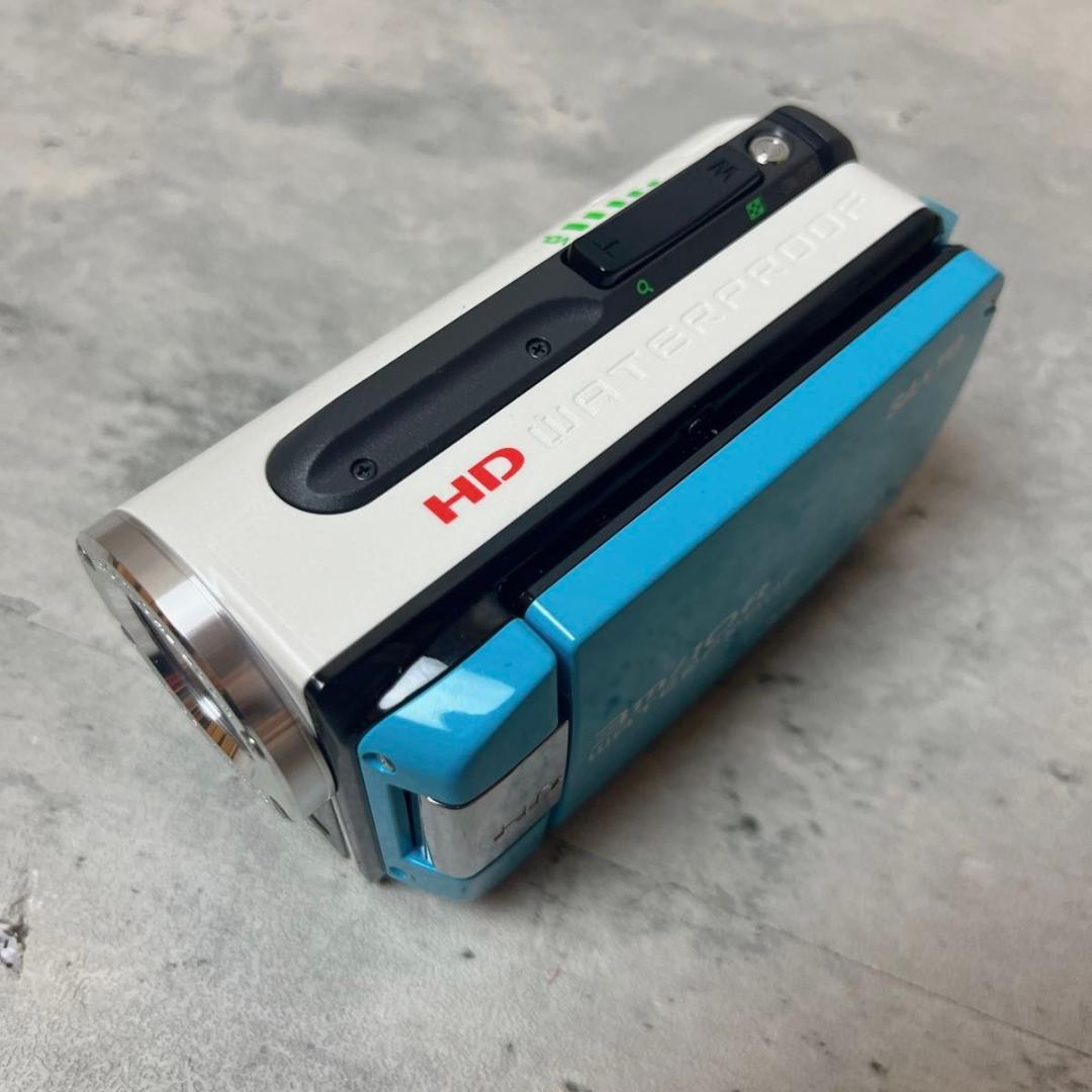 SANYO サンヨー Xacti DMX-WH1E ビデオカメラ ブルー ホワイ