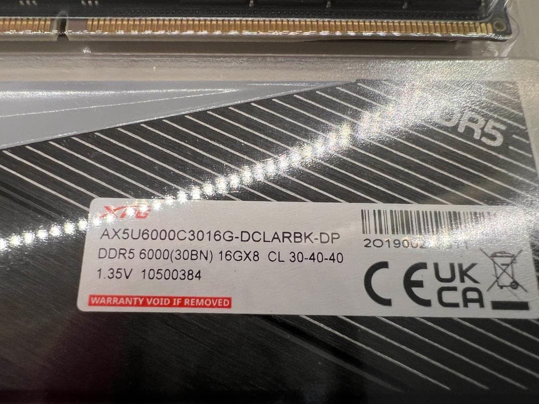 XPG LANCER RGB DDR5-640016GB×2 32GB