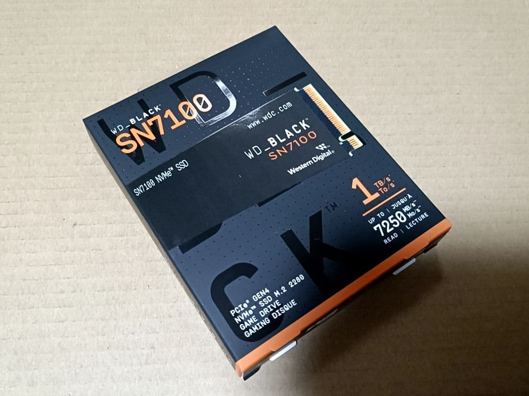 内蔵型SSD WD_BLACK SN7100 SSD1TB M.2 PCIe 4.0 NVMe