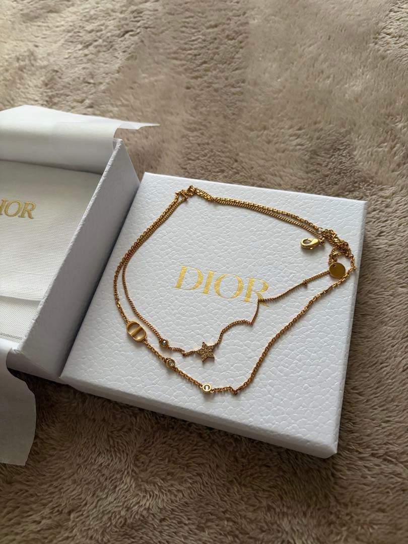 最終お値下げ　Dior Petit CD ダブルネックレス